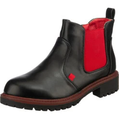 Red Love Chealsea Im Nappa Look, Easy Entry Chelsea Boots