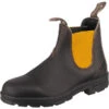 Blundstone 1919 Brown Leather With Mustard Elastic (500 Series) Chelsea Boots - Braun-kombi