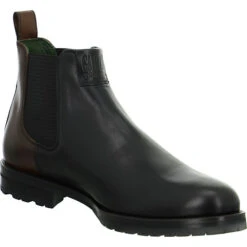Chelsea Boots Leder-/Textilkombination Uni Chelsea Boots - Schwarz -OTTO Verkäufe 16470531 04