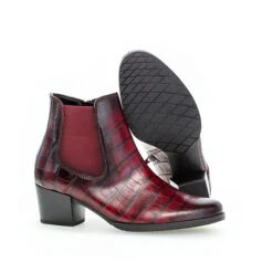 Gabor Comfort Chelsea Boots Leder Reptiloptik Rot Chelsea Boots - Rot -OTTO Verkäufe 16532389 05