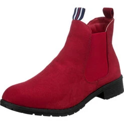 Modische Chelsea Boots Mit Textil Futter