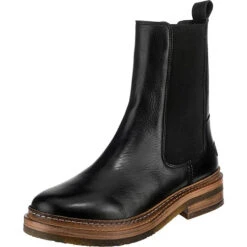 Shs0995 Chelsea Boot Waxed Leather Chelsea Boots - Schwarz