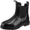 Leder Chelsea Boots - Schwarz