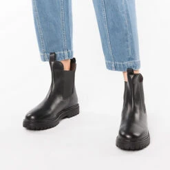 Leder Chelsea Boots - Schwarz -OTTO Verkäufe 20073999 02