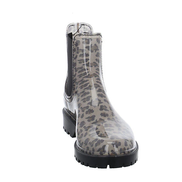 Verbenas Gaudi Gummistiefel Elastikeinsatz Synthetik Uni Chelsea Boots - Beige/schwarz 6 Verbenas Gaudi Gummistiefel Elastikeinsatz Synthetik Uni Chelsea Boots - Beige/schwarz – Bild 4