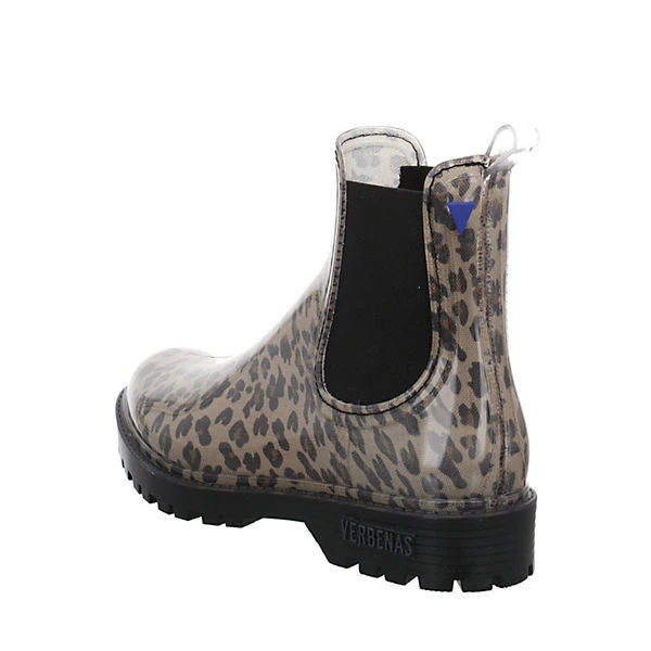 Verbenas Gaudi Gummistiefel Elastikeinsatz Synthetik Uni Chelsea Boots - Beige/schwarz 7 Verbenas Gaudi Gummistiefel Elastikeinsatz Synthetik Uni Chelsea Boots - Beige/schwarz – Bild 5