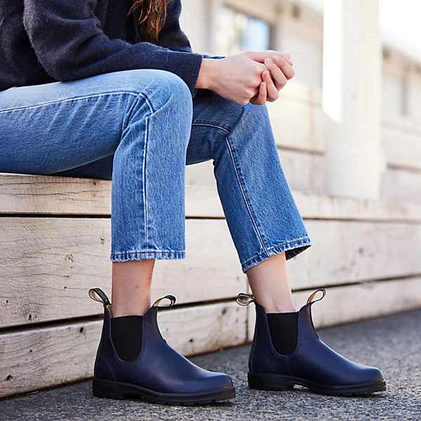 Blundstone 2246 Navy Leather (550 Series) Chelsea Boots - Dunkelblau 4 Blundstone 2246 Navy Leather (550 Series) Chelsea Boots - Dunkelblau – Bild 2