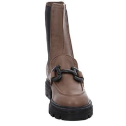 MJUS Damen Stiefeletten Schuhe Chelsea Boots Elegant Freizeit Schmuckelemente Glattleder Uni Plateau-Stiefeletten - Braun -OTTO Verkäufe 26742912 03