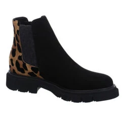 Chelsea Boots Leder-/Textilkombination Uni Chelsea Boots - Schwarz -OTTO Verkäufe 27136485 06