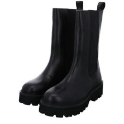 Blauer Elsie Chelsea Boots Leder-/Textilkombination Uni Chelsea Boots - Schwarz -OTTO Verkäufe 27299842 09