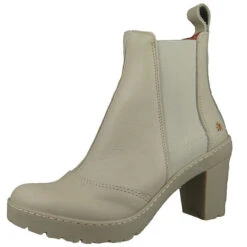 *art Damen Elegante Stiefelette Travel Chelsea 1758 Grau Sesame Leder Ankle Boots - Grau