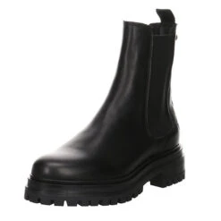 Salamander Tawena Chelsea Boots Leder-/Textilkombination Uni Chelsea Boots - Schwarz