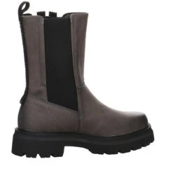 Bagatt Damen Stiefeletten Schuhe Carley Chelsea Boots Elegant Freizeit Zierreißverschluss Synthetik Uni Schnürstiefeletten - Grau/schwarz -OTTO Verkäufe 27732959 05