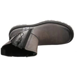 Bagatt Damen Stiefeletten Schuhe Carley Chelsea Boots Elegant Freizeit Zierreißverschluss Synthetik Uni Schnürstiefeletten - Grau/schwarz -OTTO Verkäufe 27732959 08