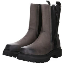Bagatt Damen Stiefeletten Schuhe Carley Chelsea Boots Elegant Freizeit Zierreißverschluss Synthetik Uni Schnürstiefeletten - Grau/schwarz -OTTO Verkäufe 27732959 10