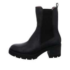 Hispanitas Damen Stiefeletten Schuhe Ingrid Chelsea Boots Elegant Freizeit Leder-/Textilkombination Uni Klassische Stiefeletten - Schwarz -OTTO Verkäufe 28173737 02