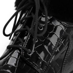 Stiefel Damen Stretch - Chelsea Boots Mit Kuschelig Weichem Lammfellfutter - Stiefeletten Halbhoch Mit Absatz Damen Stiefeletten Leder - Schwarz -OTTO Verkäufe 28474525 04