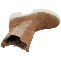 Damen Stiefeletten Schuhe Nala Chelsea Boots Elegant Freizeit Veloursleder Uni Klassische Stiefeletten - Taupe -OTTO Verkäufe 28524556 08