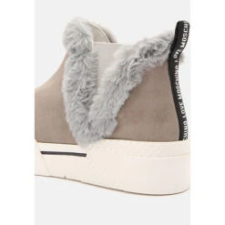 LOVE MOSCHINO Chelsea Boot Boots Mit Fake Fur Chelsea Boots - Grau -OTTO Verkäufe 29043505 06